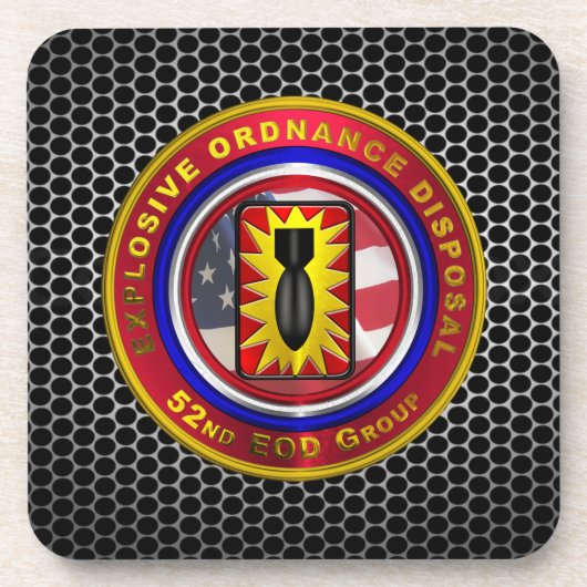 : 52. Entsorgungsgruppe für explosive Kampfstoffe Getränkeuntersetzer (Vorderseite)