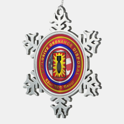 52. EOD GROUP SCHNEEFLOCKEN Zinn-Ornament (Rechts)