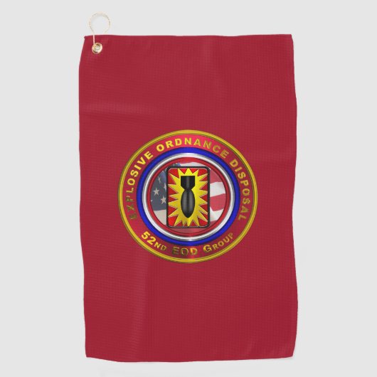 52. Explosive Ordnance Disposal Group Golfhandtuch (Vorderseite)