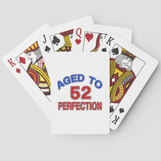 52 gealtert zur Perfektion Spielkarten (Rückseite)