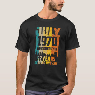 52. Geburtstag 52 Jahre Phantastisch seit Juli 197 T-Shirt