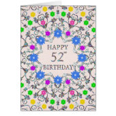 52. Geburtstag Abstrakte Blume (Vorne)