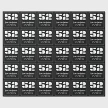 52. Geburtstag: Art Deco Inspiriert Look "52" & Na