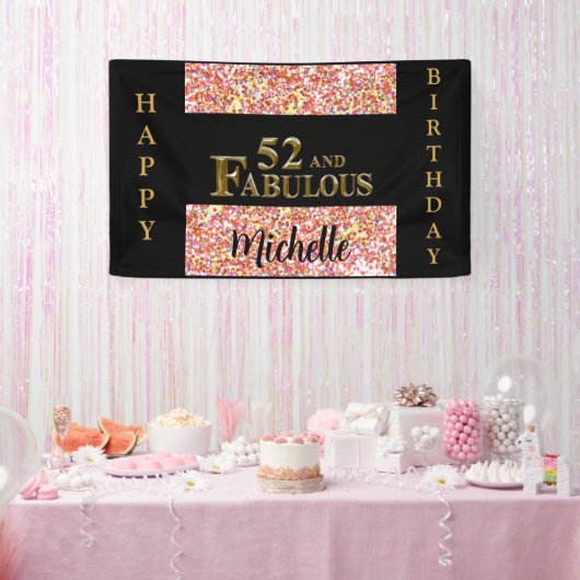52. Geburtstag Banner (Party)
