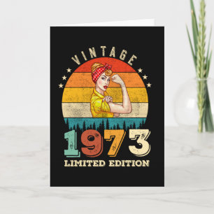 52. Geburtstag Bday 1973 Vintage 52. Geburtstagsfe Karte