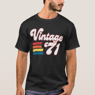 52. Geburtstag Frauen Männer Geboren 1971 Geburtst T-Shirt