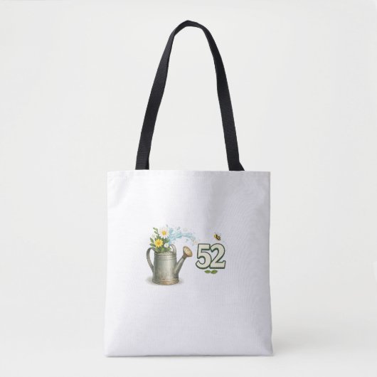 52. Geburtstag Gartentasche Geschenk Pflanzenliebh Tasche (Vorderseite)