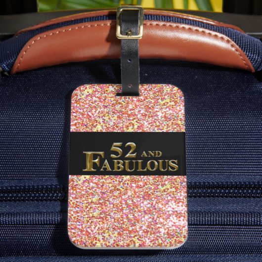 52. Geburtstag Gepäckanhänger (Vorderseite Insitu 2)