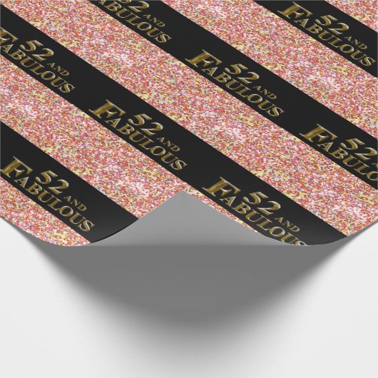 52. Geburtstag Geschenkpapier (Ecke)