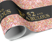 52. Geburtstag Geschenkpapier (Rolleneckpunkt)