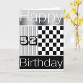 52. Geburtstag Karte (Gelbe Blume)