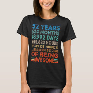 52. Geburtstag Phantastisch 52 Jahre alter Vintage T-Shirt