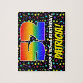 52. Geburtstag — Spaß, farbenfrohe Sternenweltenmu Puzzle (Vertikal)