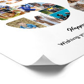 52. Geburtstagsfeier Nummer 52 Fotocollage Poster (Ecke)