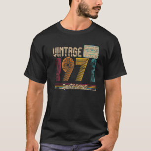 52. Geburtstagsgeschenke Cassette Vintag 1971 Limi T-Shirt