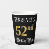 52. Geburtstagsparty - Extravagantes Drehbuch, Imi Pappbecher (Rückseite)