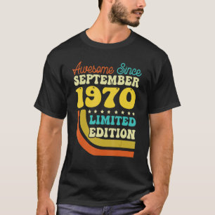 52 Jahre alt Geboren im September 1970 52. Geburts T-Shirt