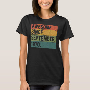 52 Jahre alt Phantastisch seit September 1970 52. T-Shirt