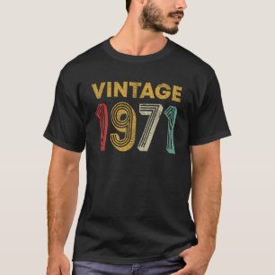 52 Jahre alt Retro Vintage 1971 52. Geburtstag T-Shirt