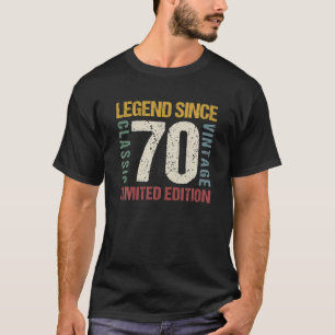 52 Jahre alt Vintag 1970 52. Geburtstagsdekoration T-Shirt