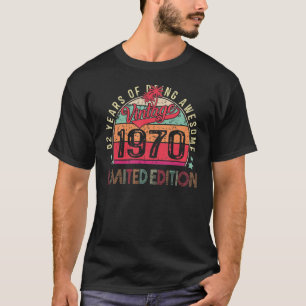 52 Jahre alt  Vintage 1970  52. Geburtstag T-Shirt