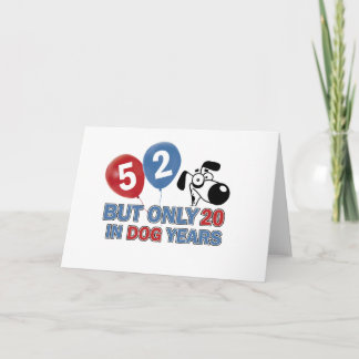 52 Jahre Alte Geburtstagsdesigns Karte