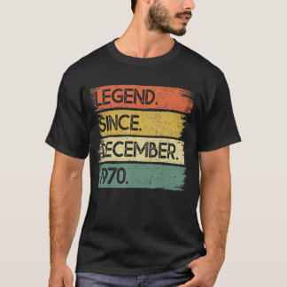 52 Jahre alte Legende seit Dezember 1970 52. Gebur T-Shirt