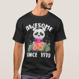 52 Jahre alter Panda Phantastisch seit 1970 52. B T-Shirt