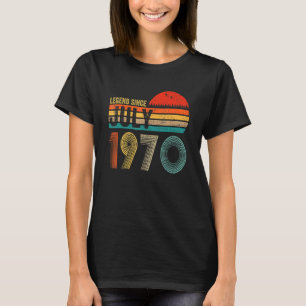 52 Jahre alter Retro Geburtstag Legend seit Juli 1 T-Shirt
