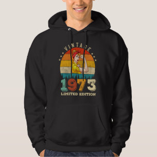 52 Jahre alter Tag 1973 Vintag 52. Geburtstagsfrau Hoodie