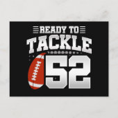 52 Jahre altes Tackle Football Party 52. Geburtsta Postkarte (Vorderseite)