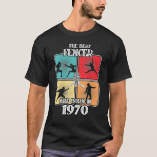 52-jähriger Fechter Fechtsport 1970 52. Geburtstag T-Shirt