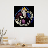 52:Roundel des Propheten Ezekiel, 15. Jahrhundert Poster (Küche)