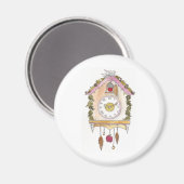 52. Tag - Uhr Magnet (Vorderseite/Rückseite)