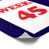 52 wöchentlicher Gewinner Mitarbeiter Freiwilliger Poster (Ecke)