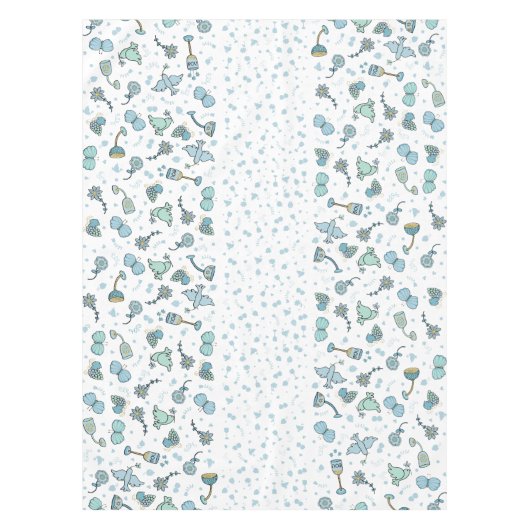 52 x 70" Pessach Whimsical Seder Tablette Tischdecke (Vorderseite)