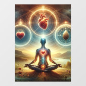 52" x 72" Yoga Fensteraufkleber (Blatt)