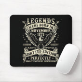 52 Year Old Bday For Men 52nd Birthday November 19 Mousepad (Mit Mouse)