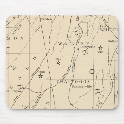 52 Zentrum Neger Bevölkerung 1880-1900 Mousepad (Vorne)