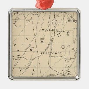 52 Zentrum Neger Bevölkerung 1880-1900 Ornament Aus Metall