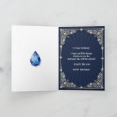 52nd birthday card with massen of jewels karte (Innenseite)