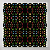 52x52 oder Kleineres Poster, Abstraktes Muster gef Poster (Vorne)