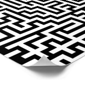 52x52 oder Kleineres Poster Maze1 Passen Sie das W (Ecke)