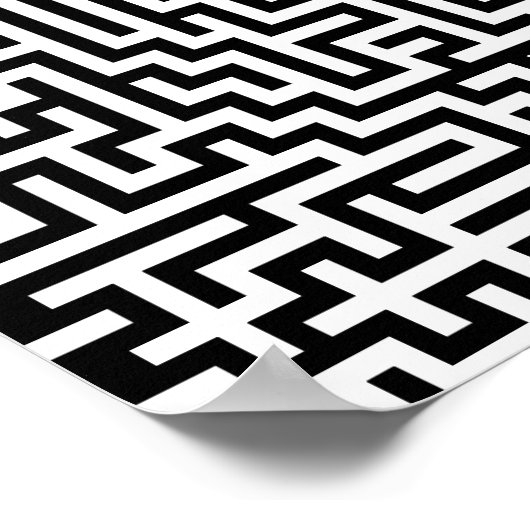 52x52 oder Kleineres Poster Maze1 Passen Sie das W (Ecke)