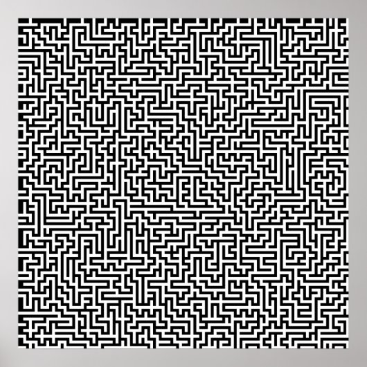 52x52 oder Kleineres Poster Maze1 Passen Sie das W (Vorne)