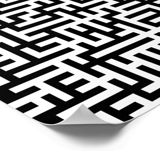 52x52 oder Kleineres Poster Maze2 Passen Sie das W (Ecke)