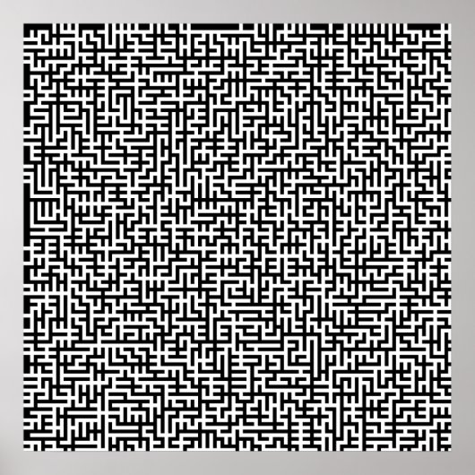 52x52 oder Kleineres Poster Maze2 Passen Sie das W (Vorne)
