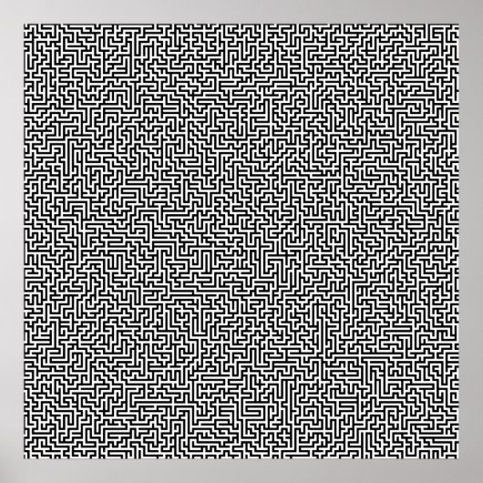 52x52 oder Kleineres Poster Maze3 Passen Sie das W (Vorne)