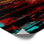 52x52 oder Kleineres Poster Rainbow Grunge Peace P (Ecke)