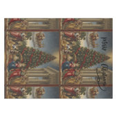 52x70 Cotton Nativity Christmas Tablecloth Tischdecke (Vorderseite (Horizontal))